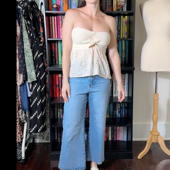 Micas Twisted Crochet Tube Top Size XS - Picture 1 of 6